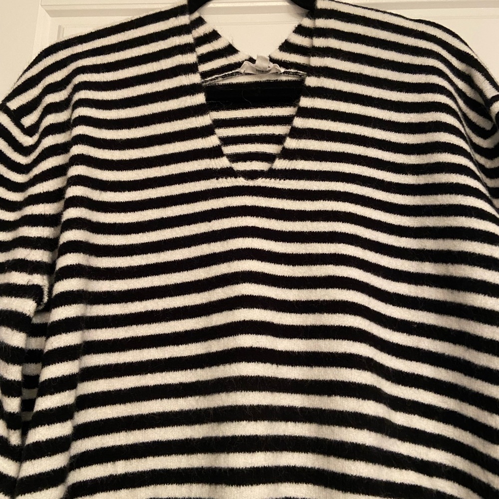 A loves A striped sweater